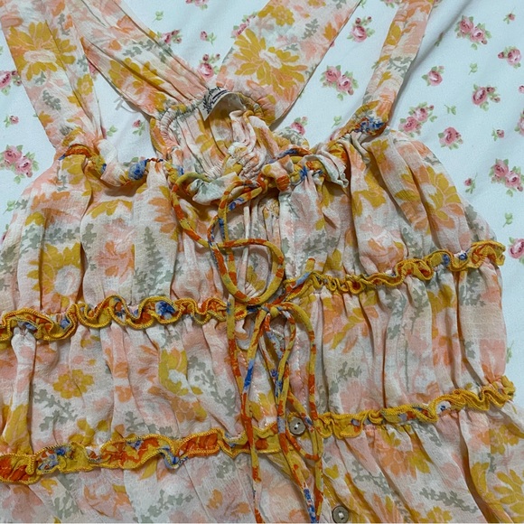 FREE PEOPLE DANCE WITH ME IVORY MAXI DRESS - Picture 10 of 11